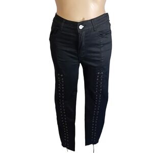 NWT Women's Red Seventy France The Skinny Goth Emo Festival Grunge US 12 FR 40/L
